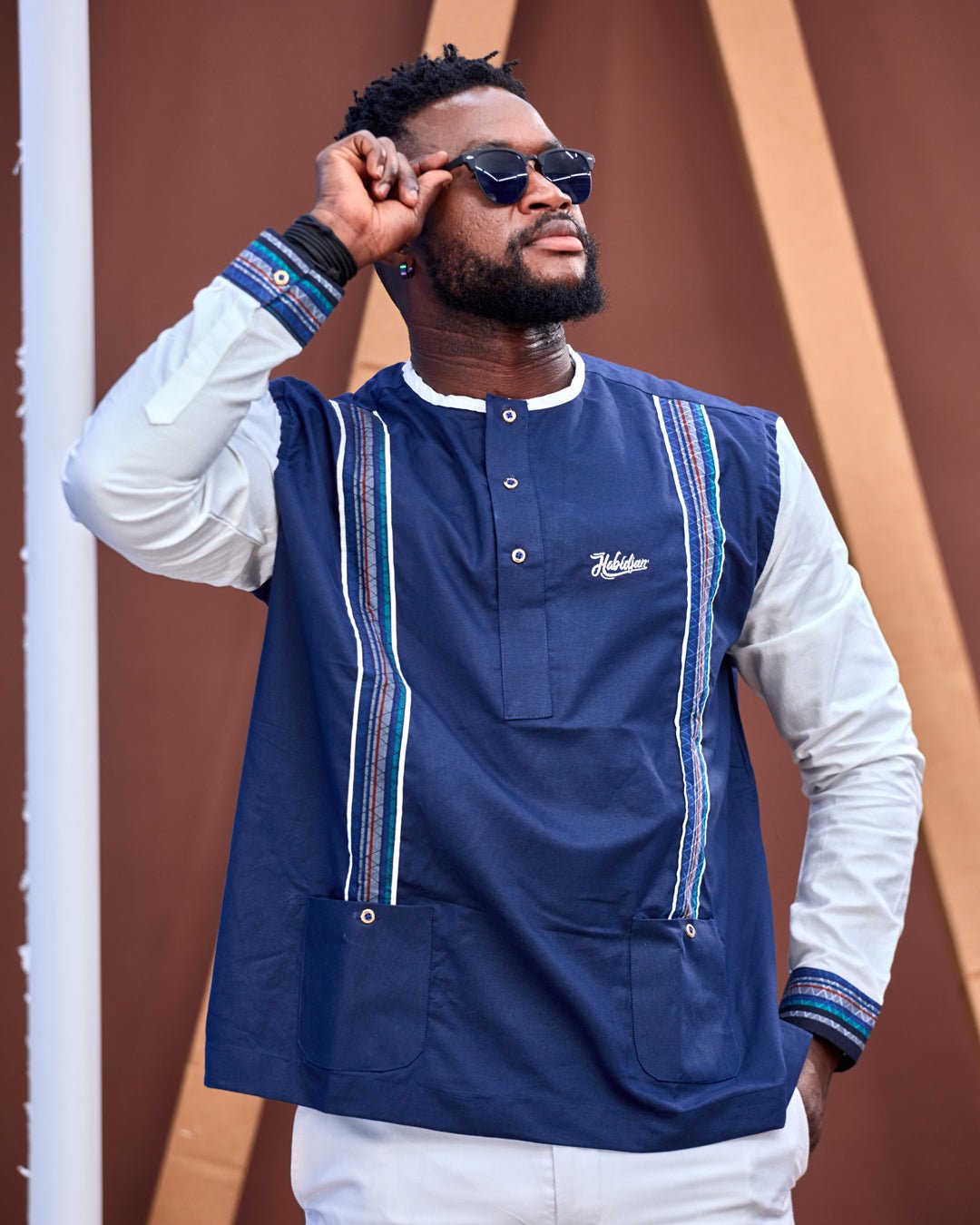 Prestige Bleu Nuit & Blanc - Habi'djan